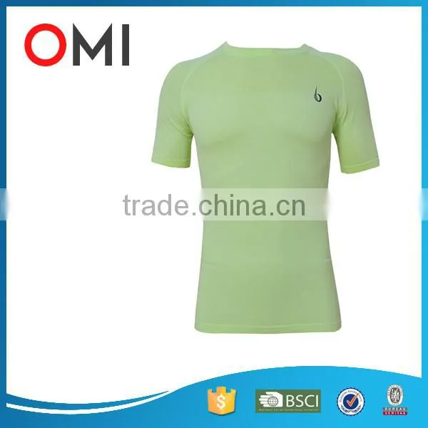 Custom Mens Seamless Gym T-shirt Dri Fit Workout Wear