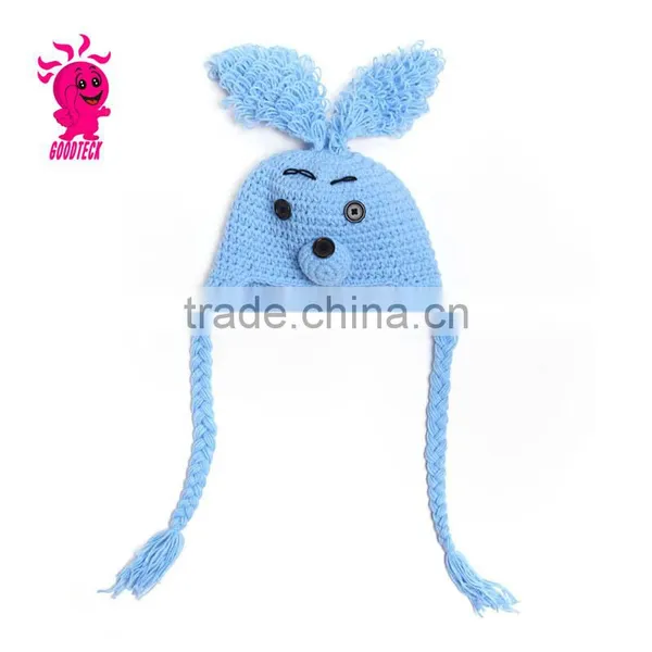 Hot Sale Lovely Rabbit Baby Wool Hats, Color Matching Hats photo-2