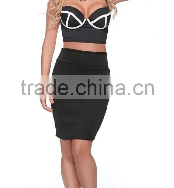 Fashion White it Out Flirty Women Crop and Skirt Suppliers photo-4