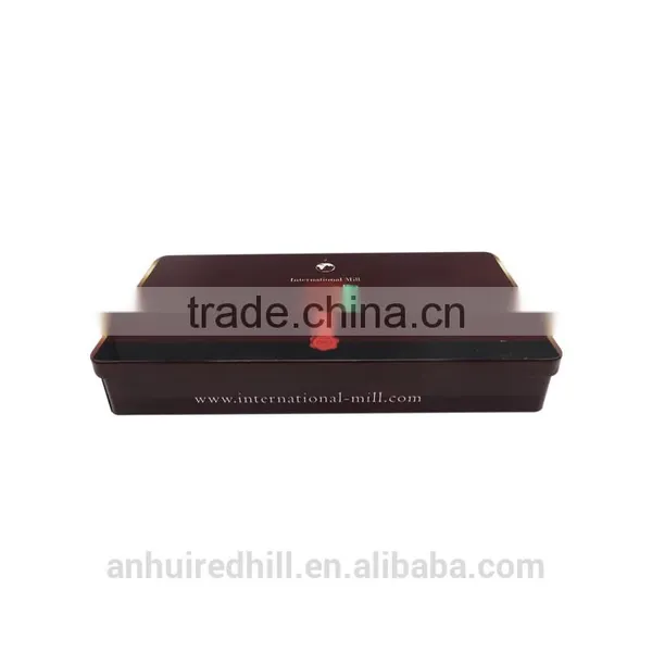 New Rectangular Exquisite Decorative Christmas Tin Box for Gift