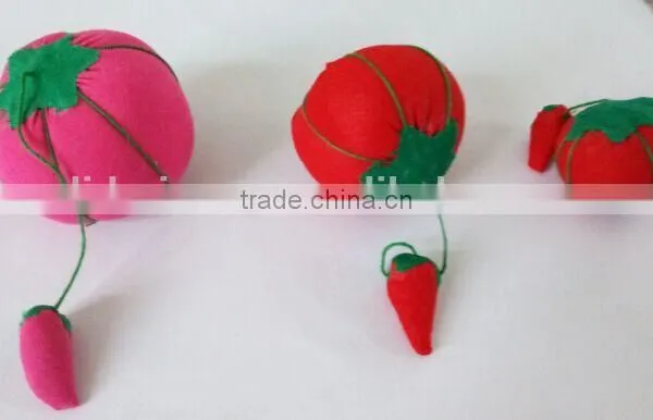 the Most Pupular Design of Pin Cushion With Red Tomatto and Green Leaf photo-5