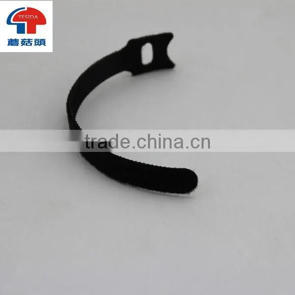 Nylon Hook and Loop Cable Ties/black Double Sided Cable Strap photo-5