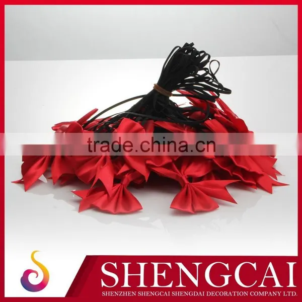 Red Polyester Satin Ribbon Bow for Sale photo-4