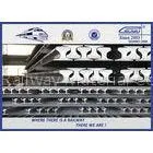 Oiled Railroad Steel Crane Rail Material is U71Mn / 700 / 900A / Q235B