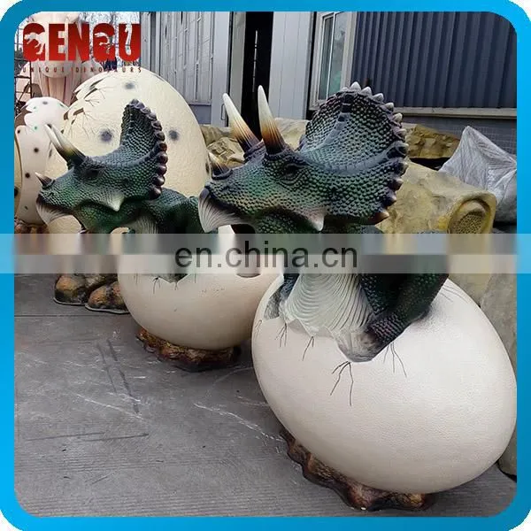 Children Park Cute Dinosaur Egg Fiberglass Dinosaur Baby photo-2