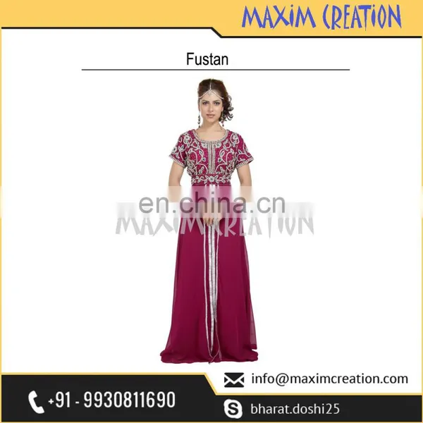 Most Admirable Evening Wear Home Gown Fustan For Arabian Women 6566 photo-3