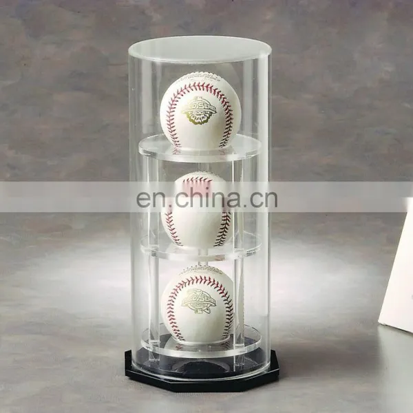 Single Baseball/Hockey Puck /Single Bobblehead Acrylic Display Circle Case photo-3