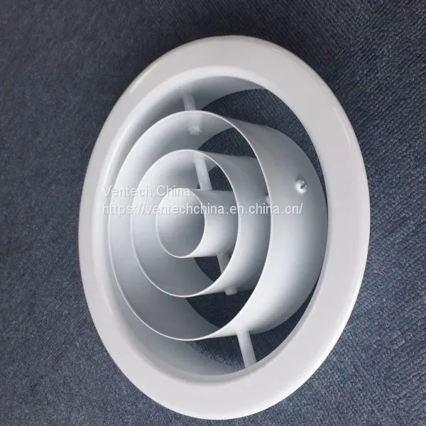 Air Conditioning Aluminum Air Register Adjustable Drum Jet Diffuser photo-4