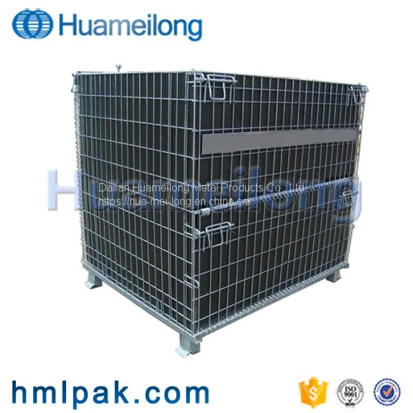 Industry china manufacturer collapsible pet preform foldable wire mesh container