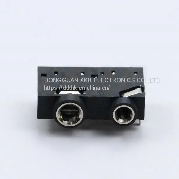 Computer Audio Audio Double Hole 9 Feet Vertical Pin 3.5mm Earphone Jack photo-2