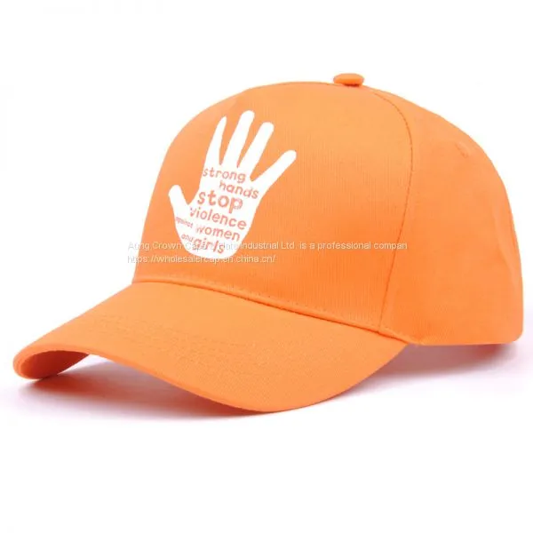Customed Baseball Cap With 100% Polyester Material