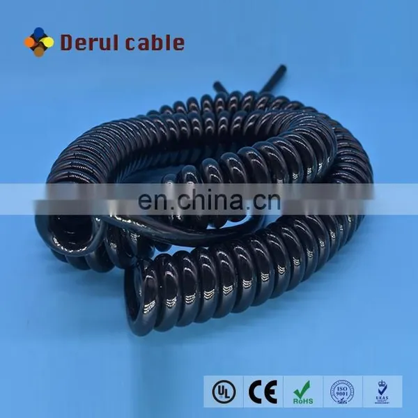 Trailer Spiral Cable 6 Cores Spiral Extension Cable Cnc Coiled Cable photo-2