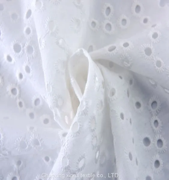 Voile Embroidered Cotton Fabric photo-3