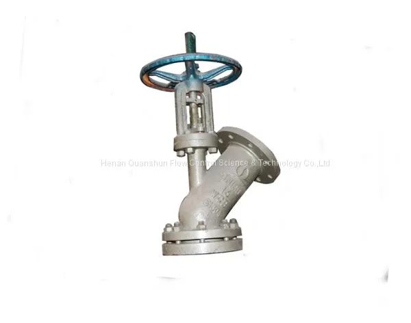 Flush Bottom Y Type Globe Valve