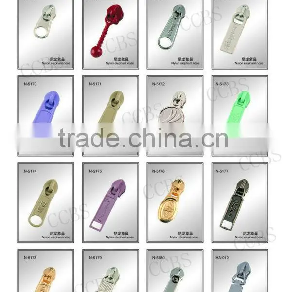 No.5 Nylon Non Lock Slider With Customized Logo