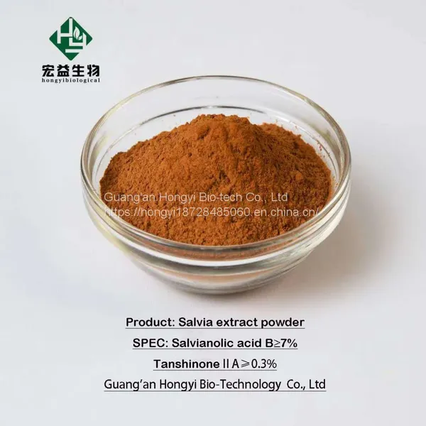 Factory Supply Salvia Extract Tanshinone IIA 0.3%, Salvianolic Acid B 5%-7%