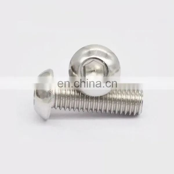 M4 M5 M10 A2 A4 Stainless Steel SS304 Hex Socket Button Head Bolt ISO7380 M3 photo-5