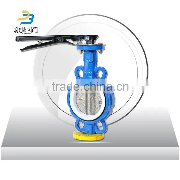 Center Lined Internal View Wafer Style Butterfly Valve photo-6