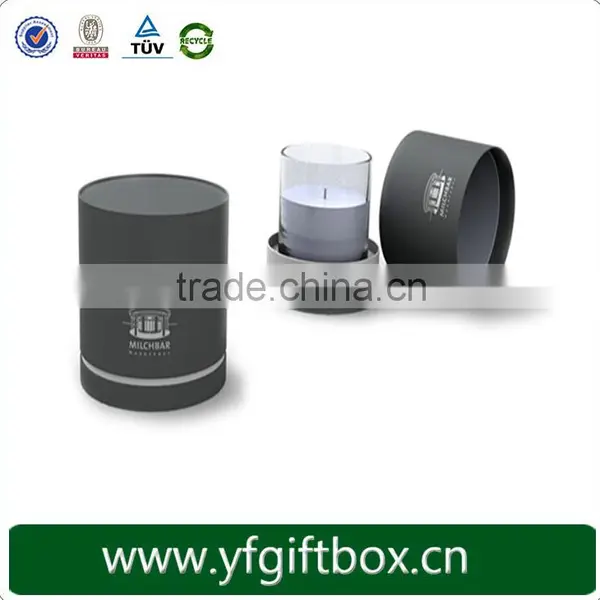 Black Gift Paper Tube Box/cylinder Box/Round Box With Ribbon photo-5