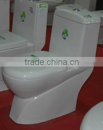 Bathroom One Piece Commode With White & Ivory Color photo-4