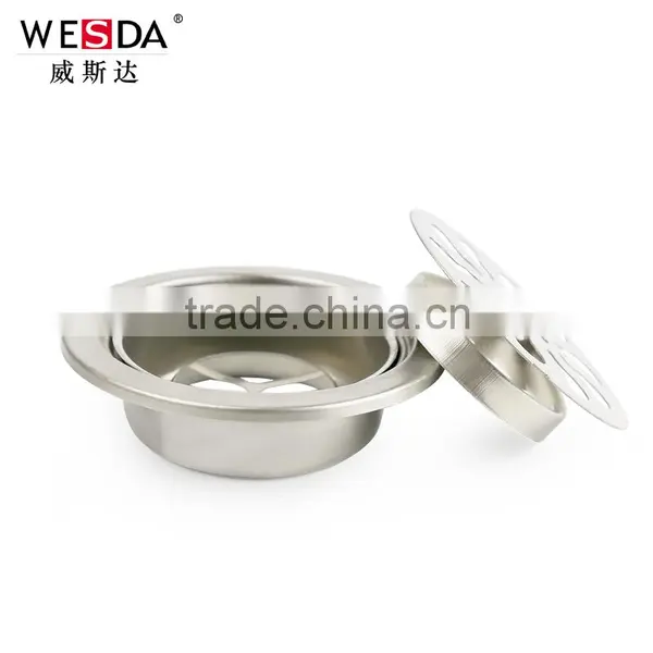 Wesda Hot Sale Stainless Steel Mirror Polished Floor Drain photo-3