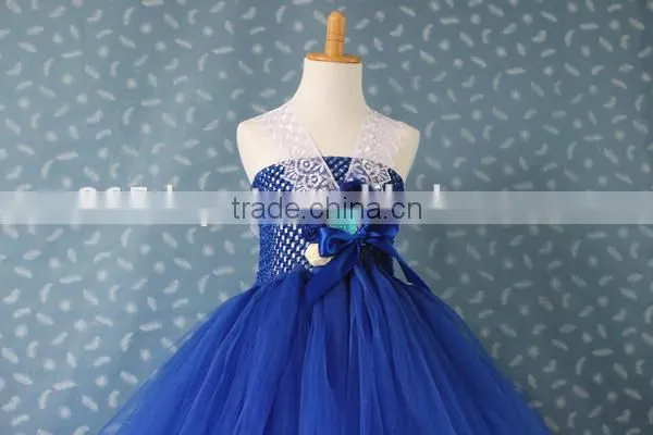 Kids New Elsa Dress Movie Formal Dress and Snowflake Fabric for Elsa photo-4