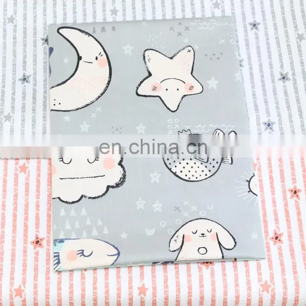 Cartoon Star Rabbit Cloth Fabric Cotton Bed Sheet Fabric Quilt Cover Twill Fabricc photo-4