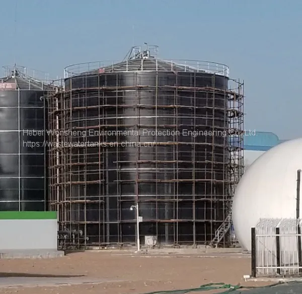 WS Brand Waste Water Storage Equipement With Enamel Coated Use for Biogas Plant