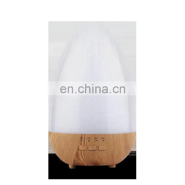 Hot Selling Portable Air 7 Color Led Light Wooden Base Humidifier Aroma Diffuser 120ml photo-2
