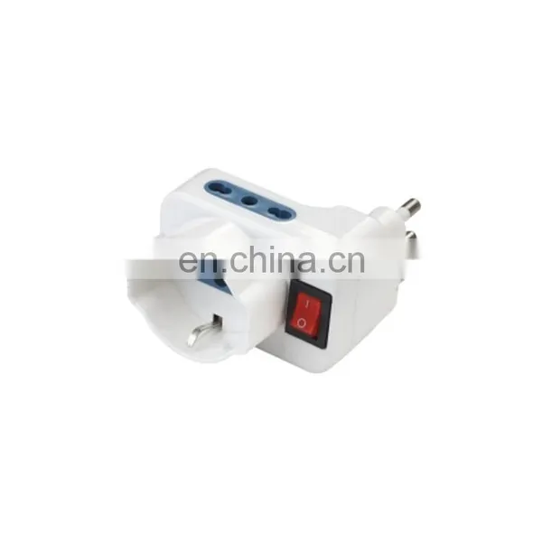 Chile Italia 3pin 2P+T Travel AC Power Adapter Socket Conversion Plug photo-5