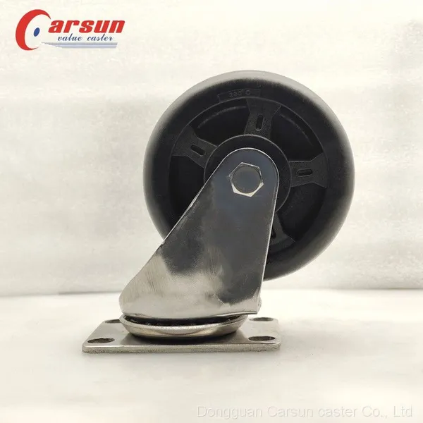 4 Inch Stainless Steel SS304 Castors Active High Temperature Thermo 250℃ Caster Wheels photo-3