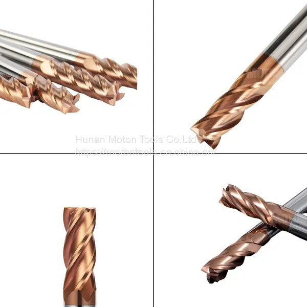2/4/6 Flute HRC 45 55 65 Solid Carbide End Mill for Metal Machining With Coating AlTiN TiSiN AlTiSiN photo-5