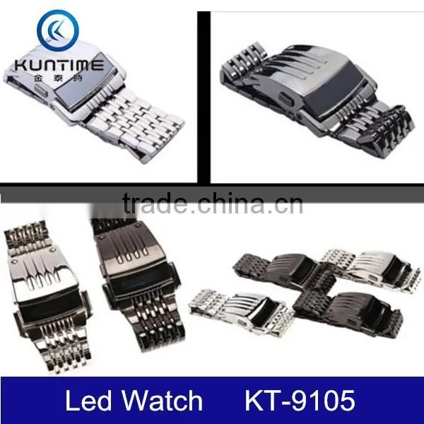 Express LCD Watch Iron Man Wrist Watch Stainless Steel Men's Watch photo-6
