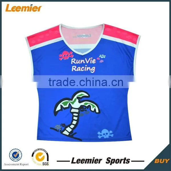 2015 Sublimation High Quality Custom Running Shirts