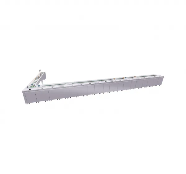 Stainless Steel SUS201 Dish Collection Conveyor Belt 4000x520mm With 0.75kW Fan Power