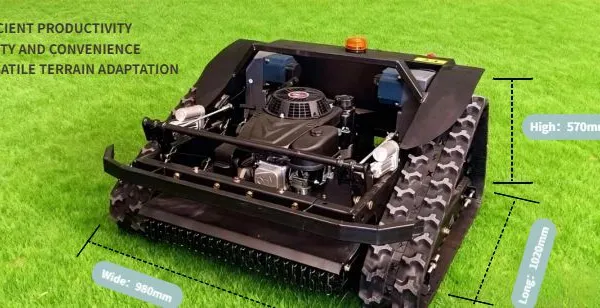 Vigorun VTLM600 RC Crawler Lawn Mower 600mm Cut Gasoline Engine Flail Blade Slope Grass Cutter photo-2