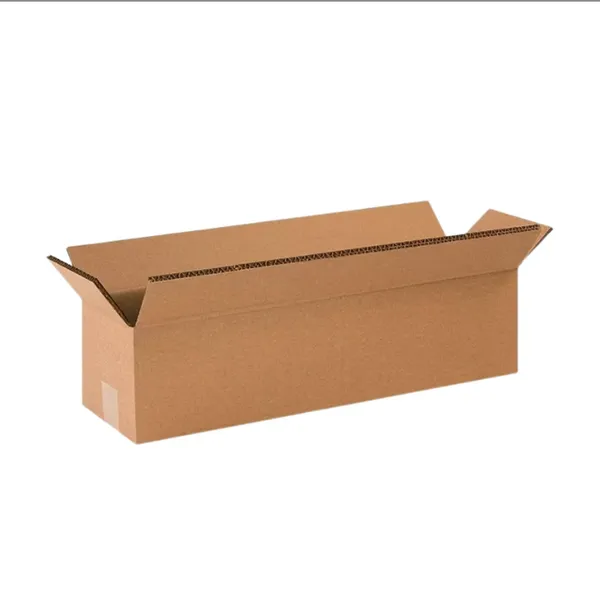 Custom Long Corrugated Kraft Box, Rectangle Shipping Carton for Flower Umbrella Plant Packaging