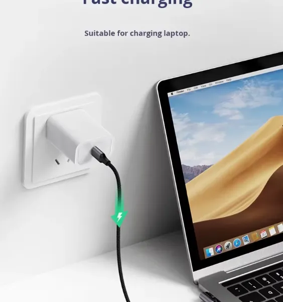 65W GaN Power Bank With Wall Plug, 5000mAh Portable Charger for Phones & Tablets, White photo-4