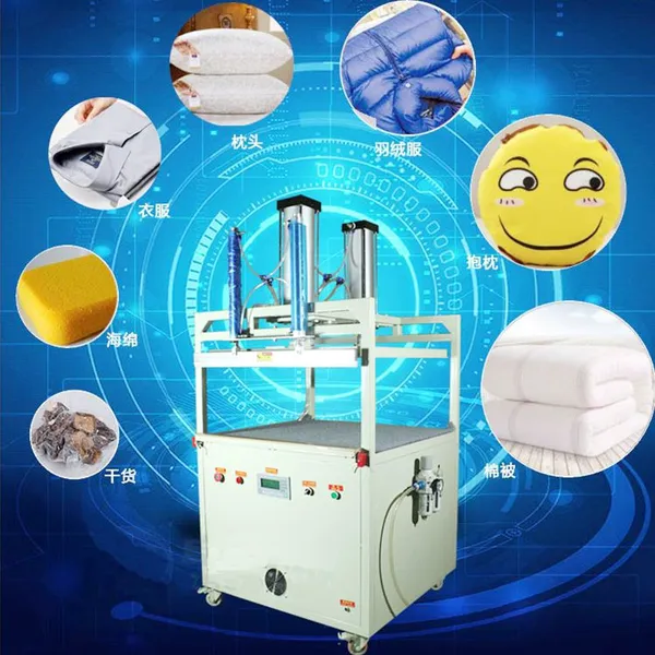 MO-QDMECH Vacuum Pillow Packaging Machine BZ036 Compress and Seal in One Cycle Automatic Quilt Cushion Vacuum Packing Sealing Equipment