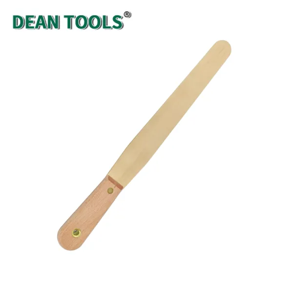 Copper Spatula With Wood Handle,Spark-free Safety Scraper Painter