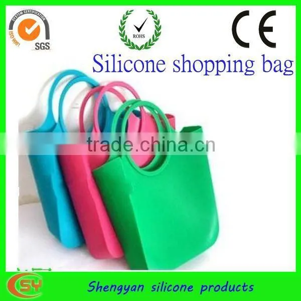 Fashion Big Silicone Shopping Bag,silcione Basket Bag