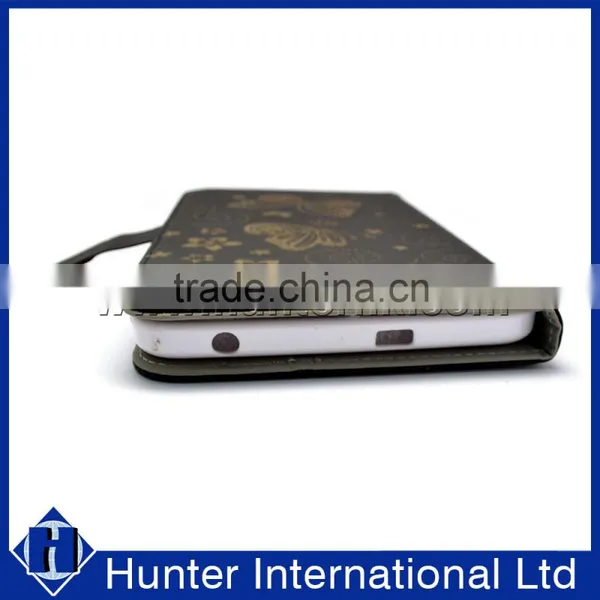 Black Flower Butterfly Tablet Case For IPad Mini photo-2
