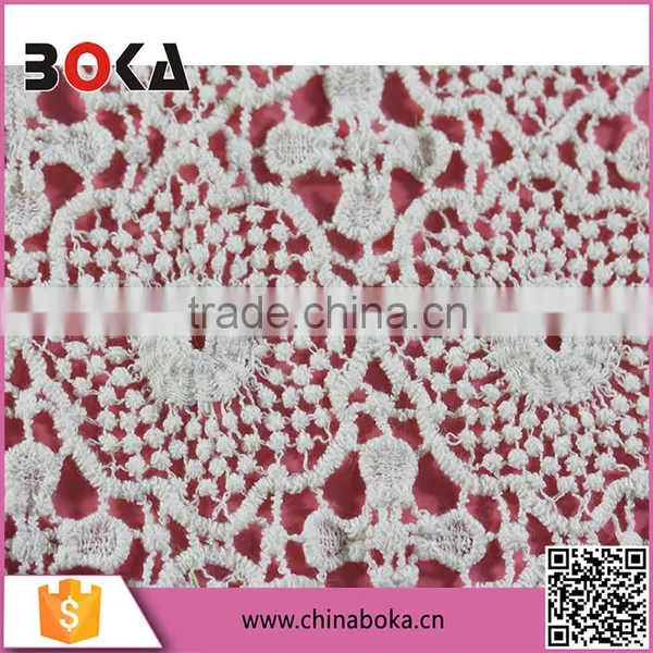 Chinese Factory Custom Pattern Water Soluble African Lace Fabrics photo-3