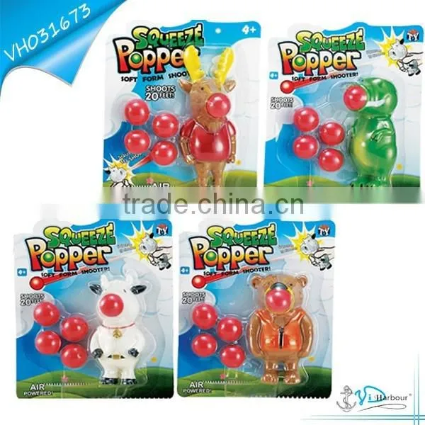 Christmas Reindeer Bear Cow and Sea Lion Soft Ball Shooter