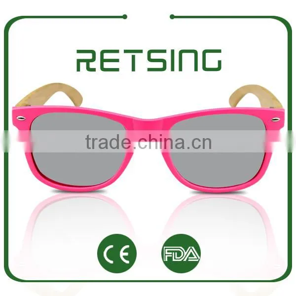 Custom Case Colourful Wood Frame Polarized Sunglasses With Mirror Lenses Quality Choice