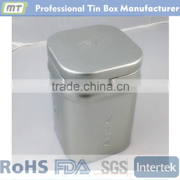 Square Metal Bulk Tea Tins