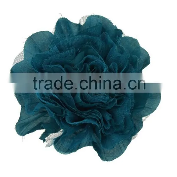 Crinkled Fabric Flower Fascinator Hair Clip/Barrettes photo-3