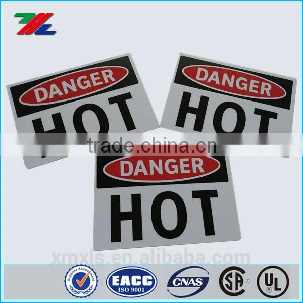 DANGER Safety Sign Custom Printed ; Plastic / Aluminum / Adhesive Label Custom Printed Safety Signs Quality Choice photo-2