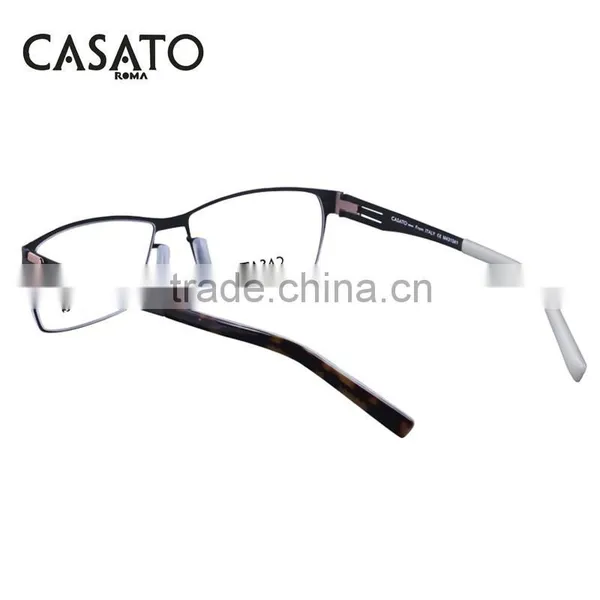 CASATO Modern Elastic Thin Stainless Steel Glasses With Myopia Lens photo-3