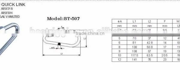 STAINLESS STEEL PEAR SHAPED QUICK LINK photo-5